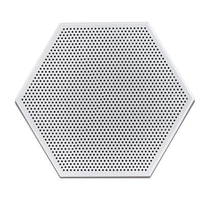 Agrafe hexagonale acoustique de plafond en aluminium perforé en métal dans des tuiles de plafond