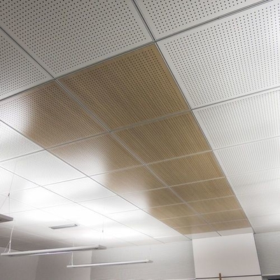 Panneaux en aluminium de plafond faux perforé