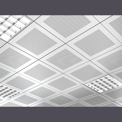 La configuration d'aluminium dans la place de la conception ISO9001 de plafond en métal couvre de tuiles 0.7mm