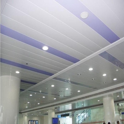 le plafond en aluminium de bande en métal H de taille de 29mm étanche à l'humidité ignifugent