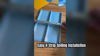 Script vidéo d'installation du plafond à bandes en H