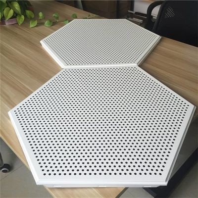 Plafond en aluminium en métal de suspension hexagonal