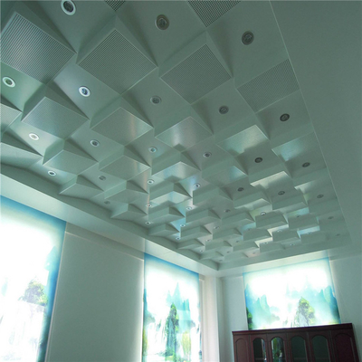 conception en aluminium de plafond d'amphithéâtre en métal de 3mm de conception épaisse de plafond