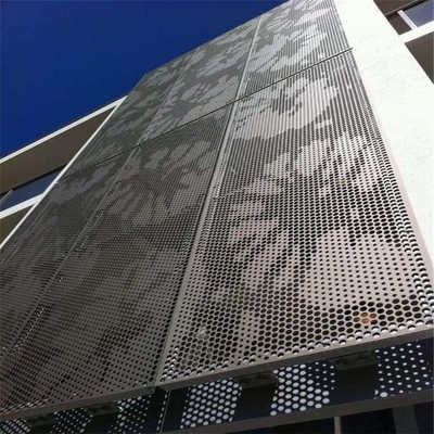 façade en aluminium perforée extérieure de panneaux de façades de bâtiment en métal 1000x1000