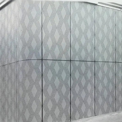 Le mur décoratif extérieur perforé en métal lambrisse l'alliage d'aluminium 2-5mm