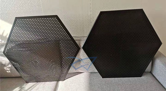 Plafond en aluminium en métal de suspension hexagonal