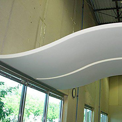 Revêtement en aluminium incurvé de la taille PVDF du plafond 19mm en métal