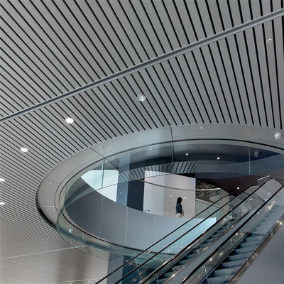 plafond en forme d'U85 linéaire en aluminium acoustique de plafond en métal de 85mm