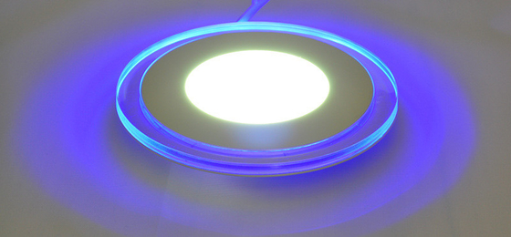 Lumen 90LM/W et 6+3W de plafonnier de LED de diamètre de 145mm et panneau bicolore de dentelle