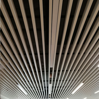 système acoustique en U suspendu au plafond de plafond en métal en aluminium de 50x100mm