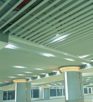 Ignifugez un plafond 200x3000mm en métal d'aluminium d'écran faciles nettoient