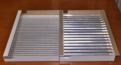 ISO9001 couleur personnalisable ondulée en aluminium du panneau 1500X5000mm