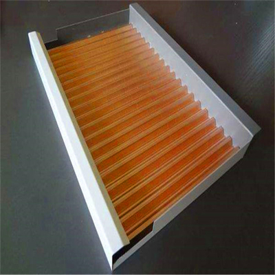 ISO9001 couleur personnalisable ondulée en aluminium du panneau 1500X5000mm