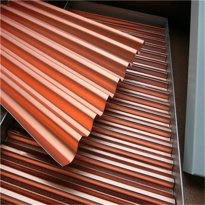 ISO9001 couleur personnalisable ondulée en aluminium du panneau 1500X5000mm