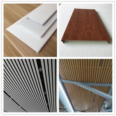 Panneaux à bande H en aluminium pour plafond métallique personnalisés disponibles en plusieurs tailles pour des solutions intérieures sur mesure