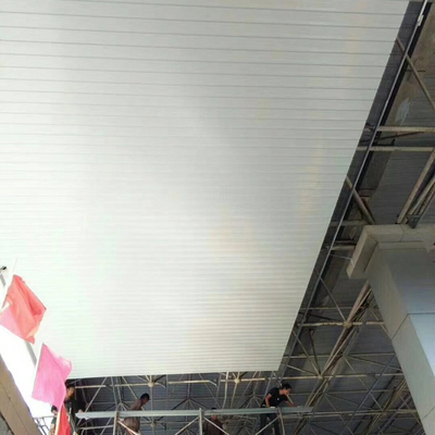 plafond en aluminium en métal de bande de la taille C de 16mm pour le centre commercial