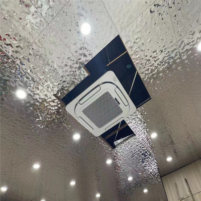 tranchant de panneau de plafond d'acier inoxydable d'ondulation de l'eau de 600x600mm