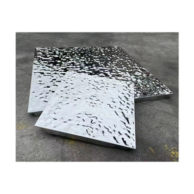 tranchant de panneau de plafond d'acier inoxydable d'ondulation de l'eau de 600x600mm