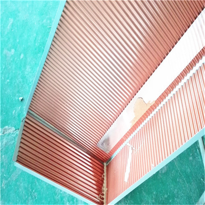 En aluminium de résistant à l'eau ridés lambrissent 1500x5000mm pour la station de métro