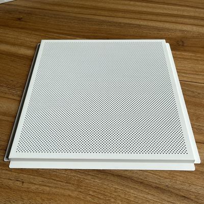 Aluminum Lay In Metal Ceiling Design ISO9001 Square Tiles 0.7mm with sound proof ceiling