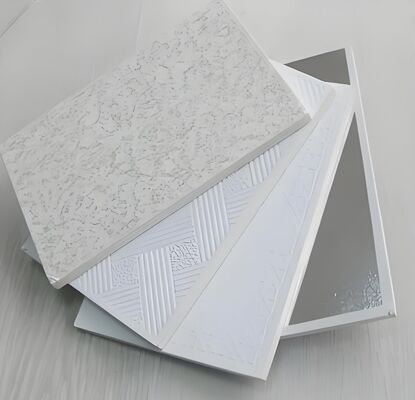 PVC Lamilated Gypsum Ceiling Tiles 600X600 7mm Gypsum Suspended Ceiling Tiles