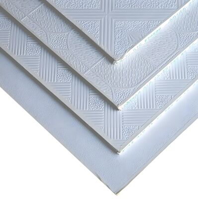 PVC Lamilated Gypsum Ceiling Tiles 600X600 7mm Gypsum Suspended Ceiling Tiles
