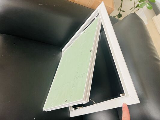 600x600 Metal Wall Access Panel Aluminum Frame Touch Latch Lock