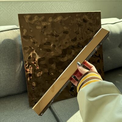 Panneau de plafond SS304 à ondulation d'eau à clipser pour la décoration d'hôtel