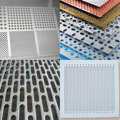 Panneau extérieur perforé en alliage d'aluminium personnalisé, panneaux en aluminium PVDF pour façade