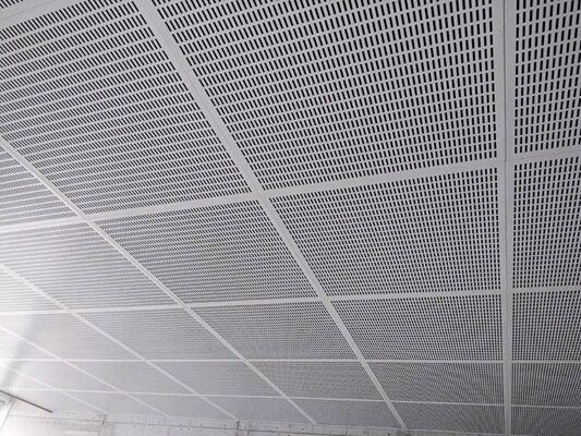 Panneaux en aluminium de plafond faux perforé