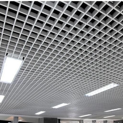 plafond ouvert en aluminium de revêtement en aluminium de cellules du plafond PVDF en métal 100x100