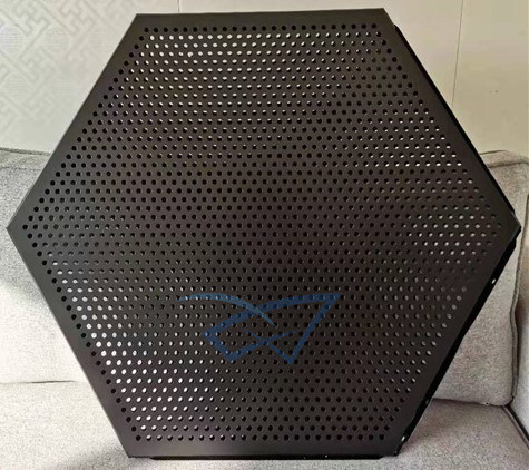 Plafond en aluminium en métal de suspension hexagonal