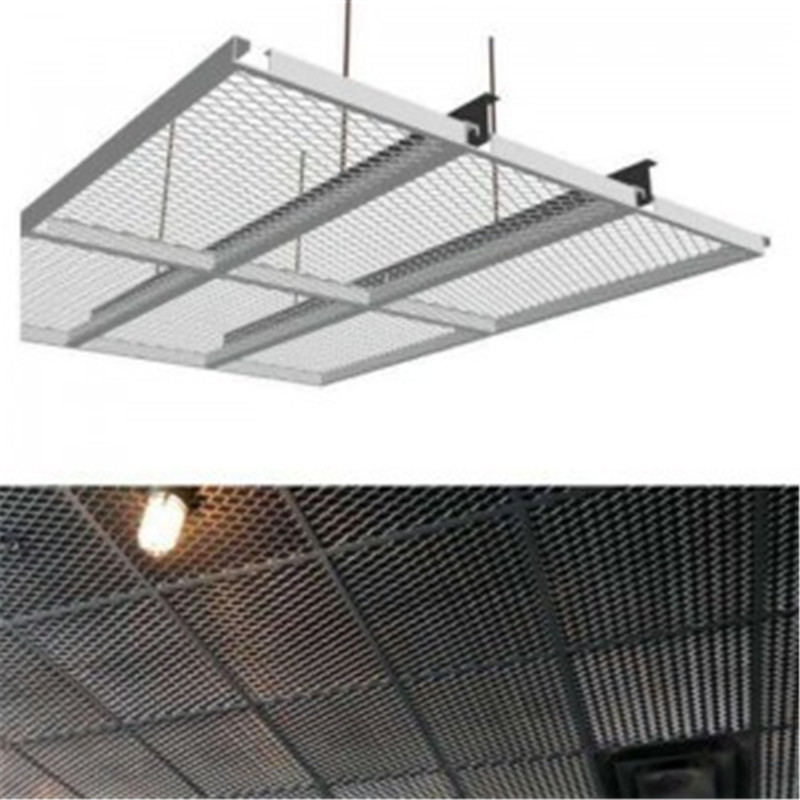 panneau de plafond en métal déployé décoratif en aluminium de panneau de plafond de maille d'épaisseur de 2.0mm