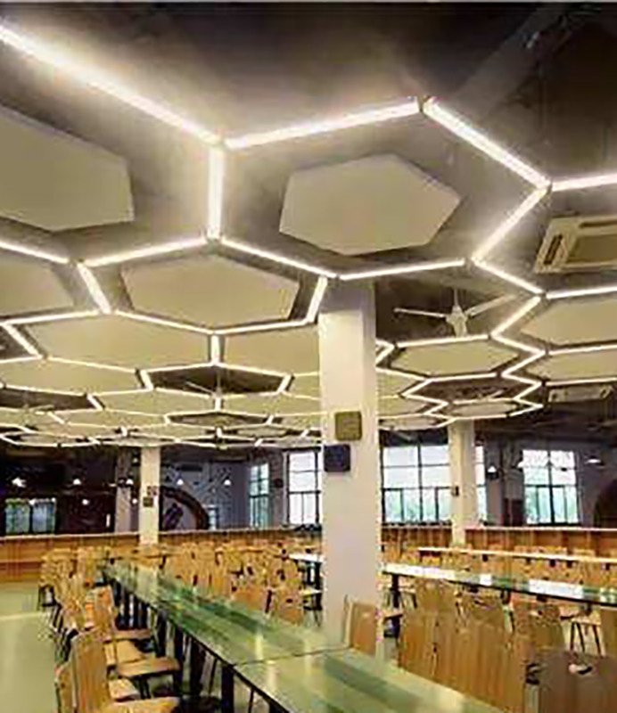 forme en aluminium imperméable du plafond 404x404x404x404x404x404mm en métal belle de plat de gousset d'hexagone