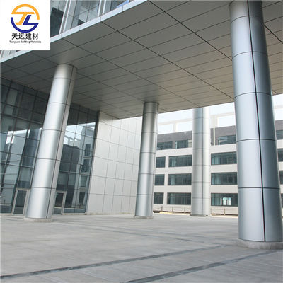 Carreaux en aluminium courbés ACP 4 mm revêtement de mur métallique intérieur
