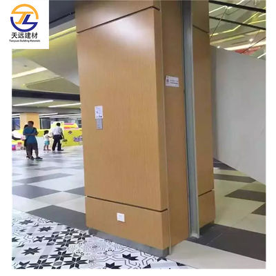 Décoration murale en aluminium cube imperméable OEM Panneau composite en aluminium Finition en bois